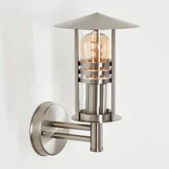 Applique Exterieure Forli Acier Inoxydable, Transparent, 1 Lumiere