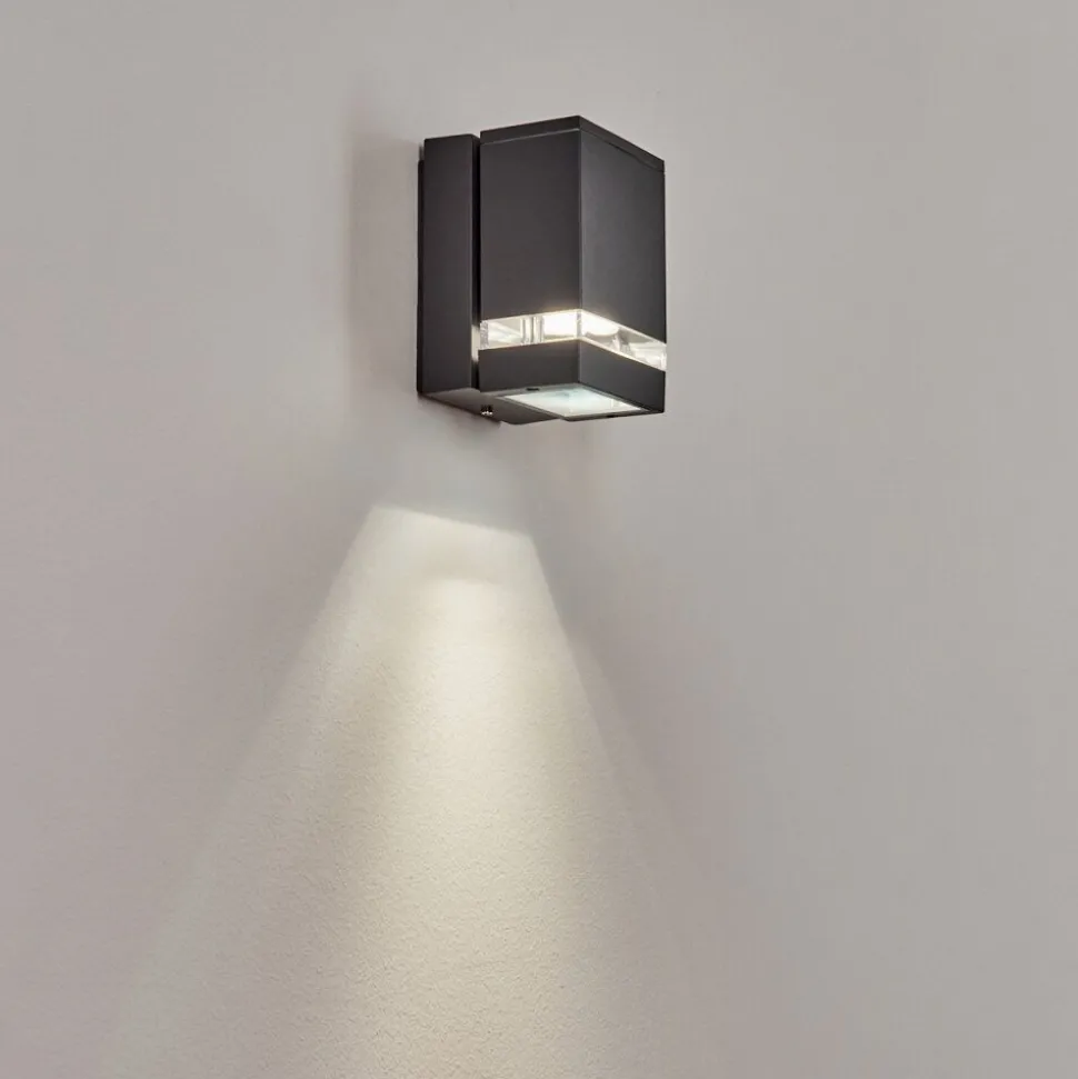 Applique Exterieure Haines Anthracite, Noir, 1 Lumiere