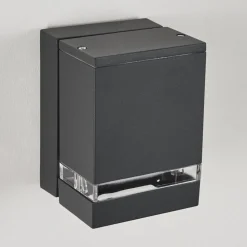 Applique Exterieure Haines Anthracite, Noir, 1 Lumiere