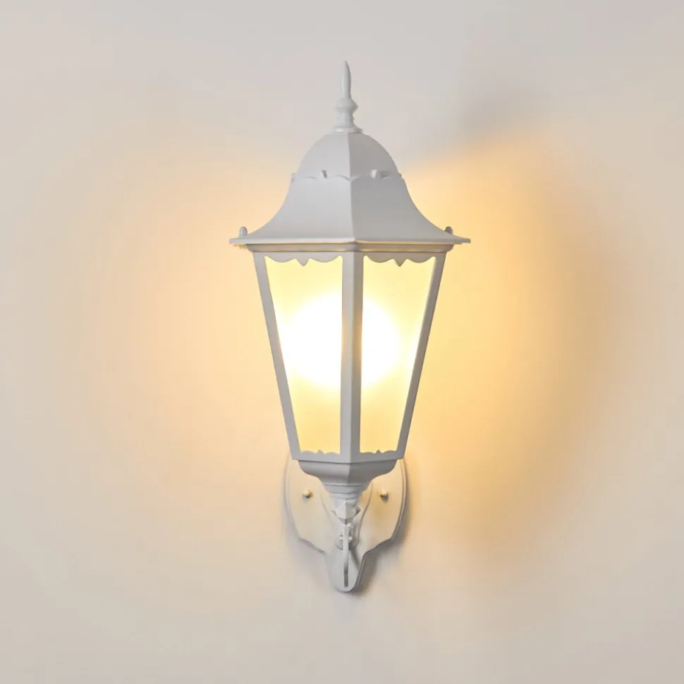 Applique Exterieure Hongkong Blanc, 1 Lumiere