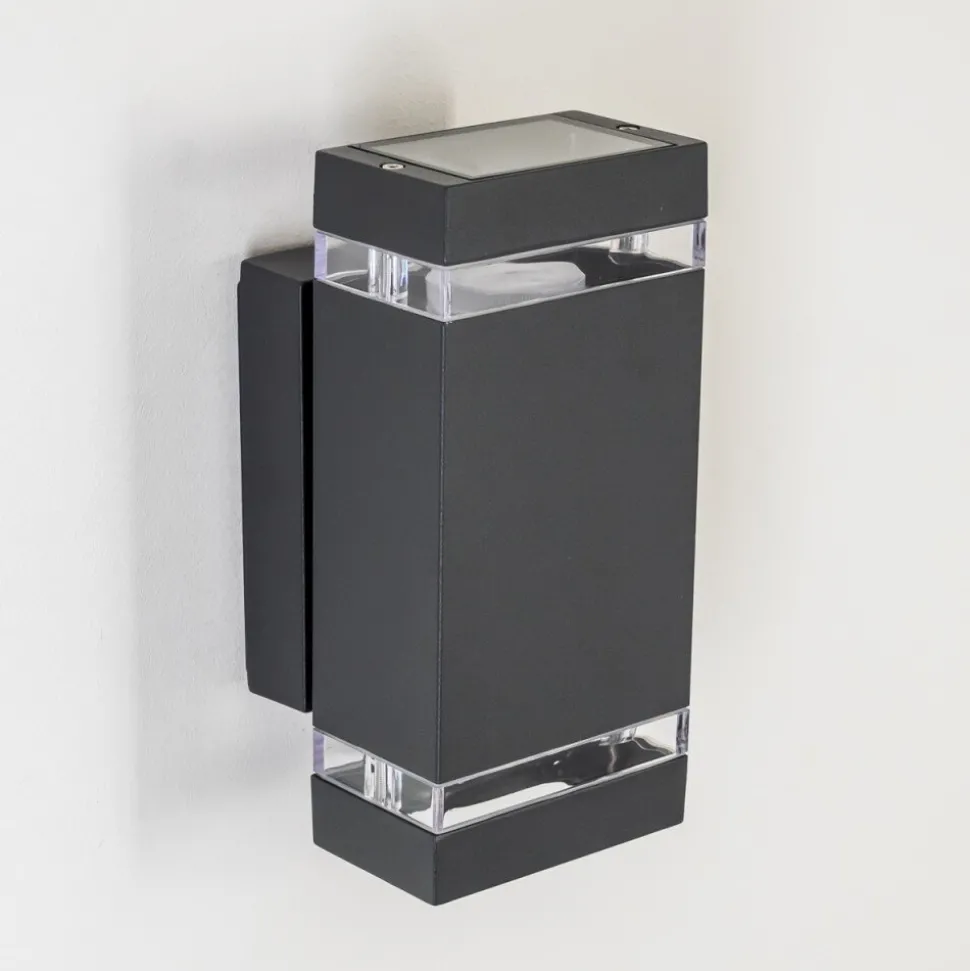 Applique Exterieure Lutak Led Anthracite, 2 Lumieres
