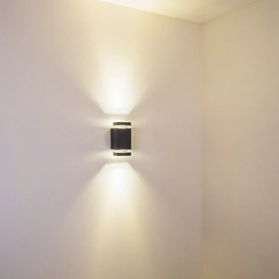 Applique Exterieure Lutak Led Anthracite, 2 Lumieres