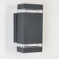 Applique Exterieure Lutak Led Anthracite, 2 Lumieres