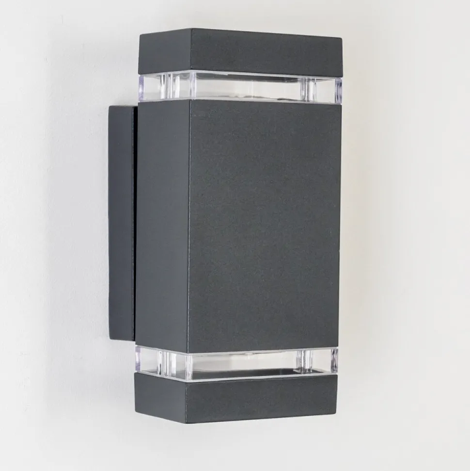 Applique Exterieure Lutak Led Anthracite, 2 Lumieres