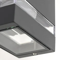Applique Exterieure Lutak Led Anthracite, 2 Lumieres