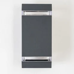 Applique Exterieure Lutak Led Anthracite, 2 Lumieres