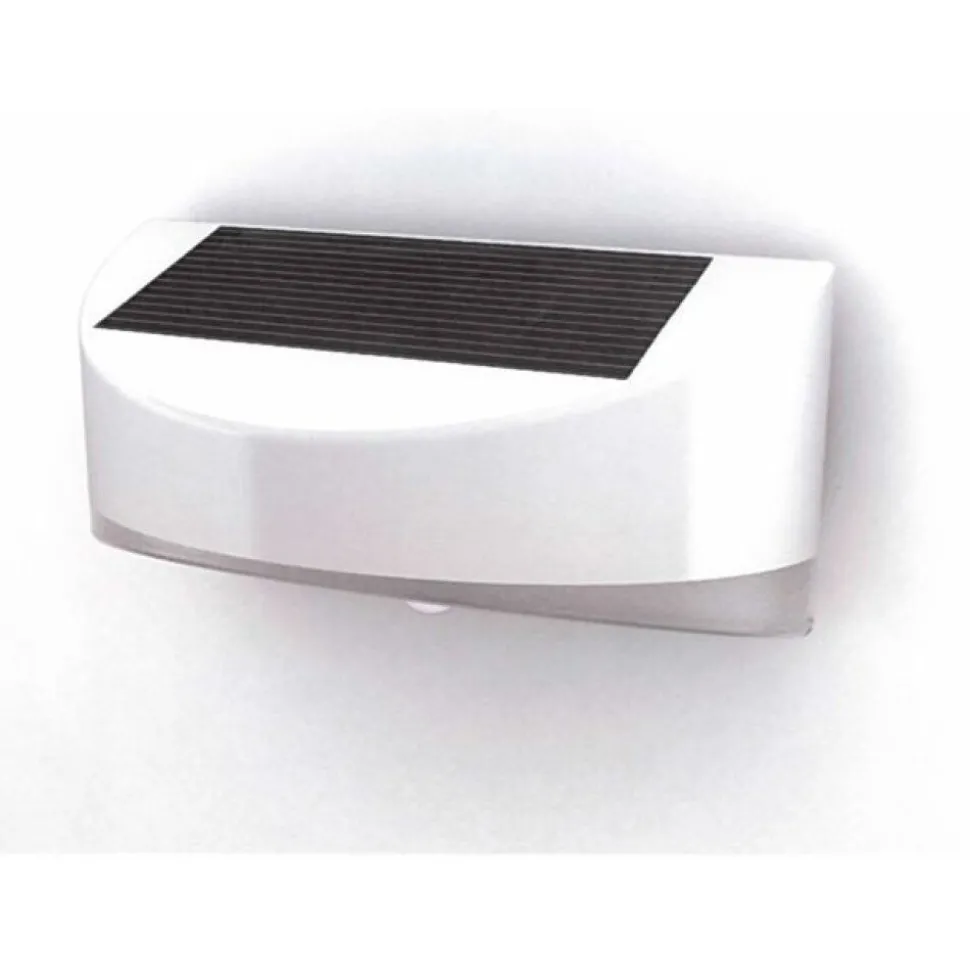 Applique Exterieure Lutec Bread Led Argente, 1 Lumiere, Detecteur De Mouvement