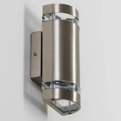 Applique Exterieure Maturin Acier Inoxydable, 2 Lumieres