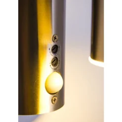 Applique Exterieure Popoyan Led Acier Inoxydable, 2 Lumieres, Detecteur De Mouvement