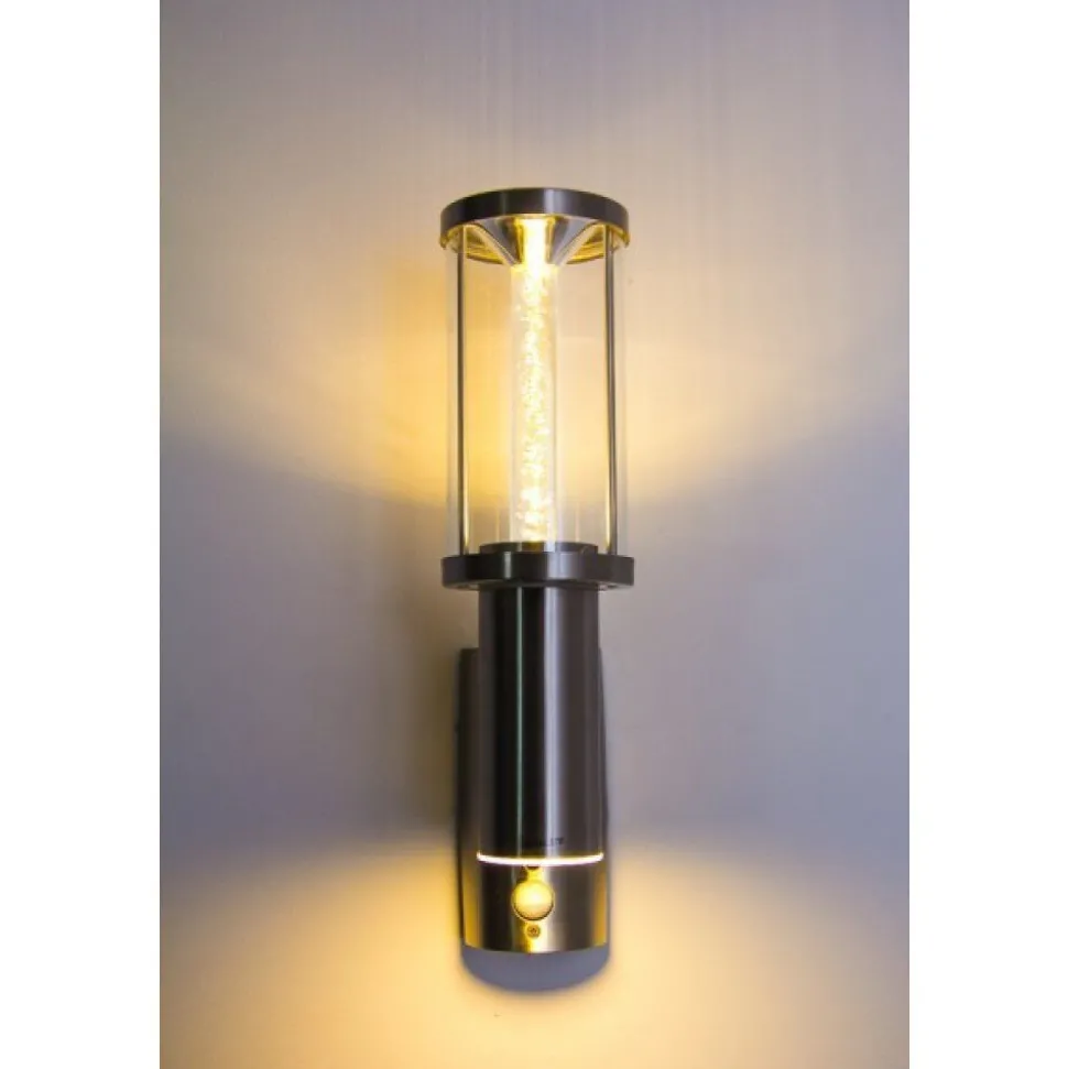 Applique Exterieure Popoyan Led Acier Inoxydable, 2 Lumieres, Detecteur De Mouvement