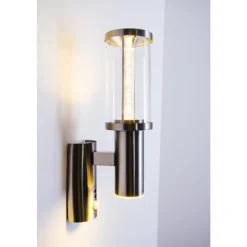 Applique Exterieure Popoyan Led Acier Inoxydable, 2 Lumieres, Detecteur De Mouvement
