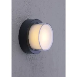 Applique Murale / Plafonnier Paul Neuhaus Q-Erik Led Blanc, 1 Lumiere, Detecteur De Mouvement, Telecommandes, Changeur De Couleurs