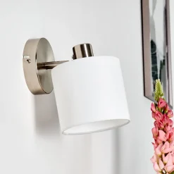 Applique Murale Alsen Nickel Mat, 1 Lumiere