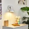Applique Murale Ambousi Chrome, Blanc, 1 Lumiere