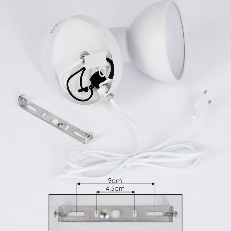 Applique Murale Ambousi Chrome, Blanc, 1 Lumiere