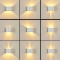 Applique Murale Badajoz Blanc, 1 Lumiere