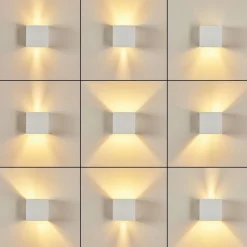 Applique Murale Badajoz Blanc, 1 Lumiere