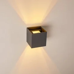 Applique Murale Badajoz Led Anthracite, 1 Lumiere