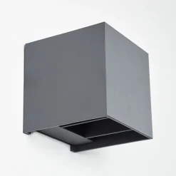 Applique Murale Badajoz Led Anthracite, 1 Lumiere