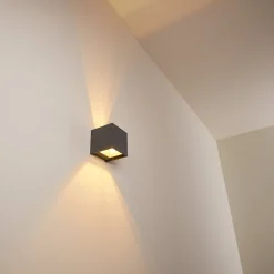 Applique Murale Badajoz Led Anthracite, 1 Lumiere