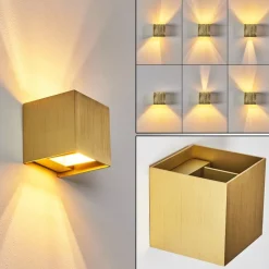 Applique Murale Badajoz Led Or, Laiton, 1 Lumiere