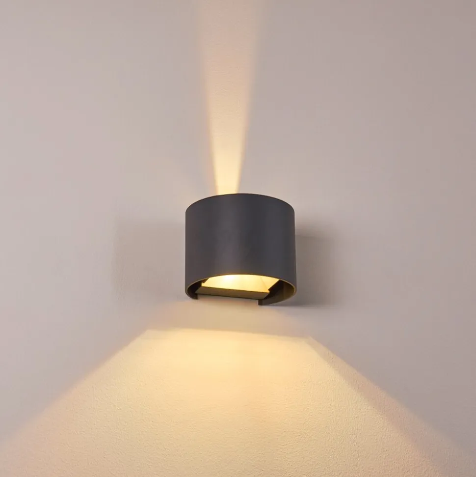Applique Murale Badajoz Led Anthracite, 1 Lumiere