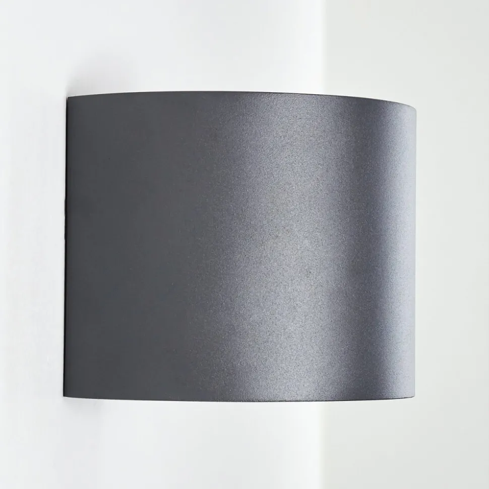Applique Murale Badajoz Led Anthracite, 1 Lumiere