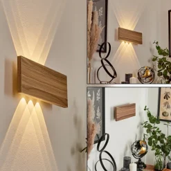 Applique Murale Blandford Led Gris, Ecru, 6 Lumieres
