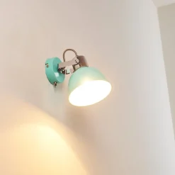 Applique Murale Borik Turquoise, 1 Lumiere