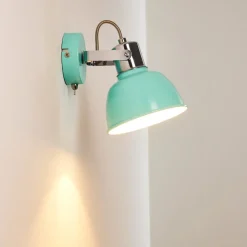 Applique Murale Borik Turquoise, 1 Lumiere