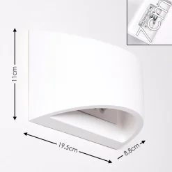 Applique Murale Braslo Blanc, 1 Lumiere