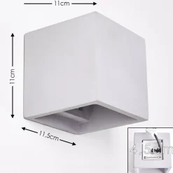 Applique Murale Braslo Gris, 1 Lumiere