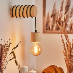 Applique Murale Canedo Brun, 1 Lumiere