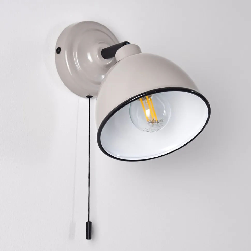 Applique Murale Catharine Gris, 1 Lumiere