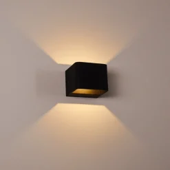 Applique Murale Chuitna Led Noir, 1 Lumiere
