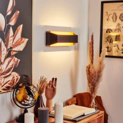 Applique Murale Clarens Led Ecru, Noir, 1 Lumiere