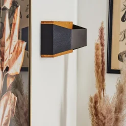 Applique Murale Clarens Led Ecru, Noir, 1 Lumiere