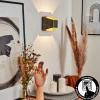 Applique Murale Clarens Led Brun, Blanc, 1 Lumiere