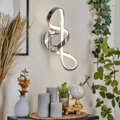 Applique Murale Dauntey Led Chrome, Blanc, 1 Lumiere