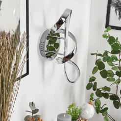 Applique Murale Dauntey Led Chrome, Blanc, 1 Lumiere