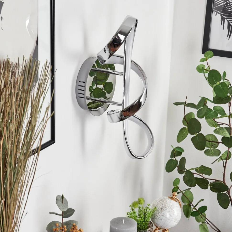 Applique Murale Dauntey Led Chrome, Blanc, 1 Lumiere