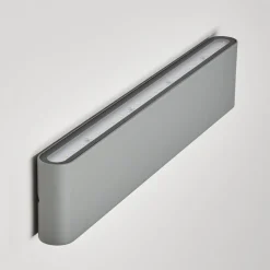 Applique Murale D'Exterieur Tinglev Led Gris, 2 Lumieres