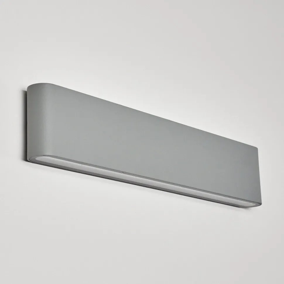 Applique Murale D'Exterieur Tinglev Led Gris, 2 Lumieres