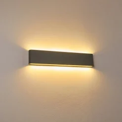 Applique Murale D'Exterieur Tinglev Led Gris, 2 Lumieres