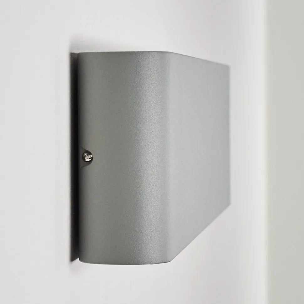 Applique Murale D'Exterieur Tinglev Led Gris, 2 Lumieres