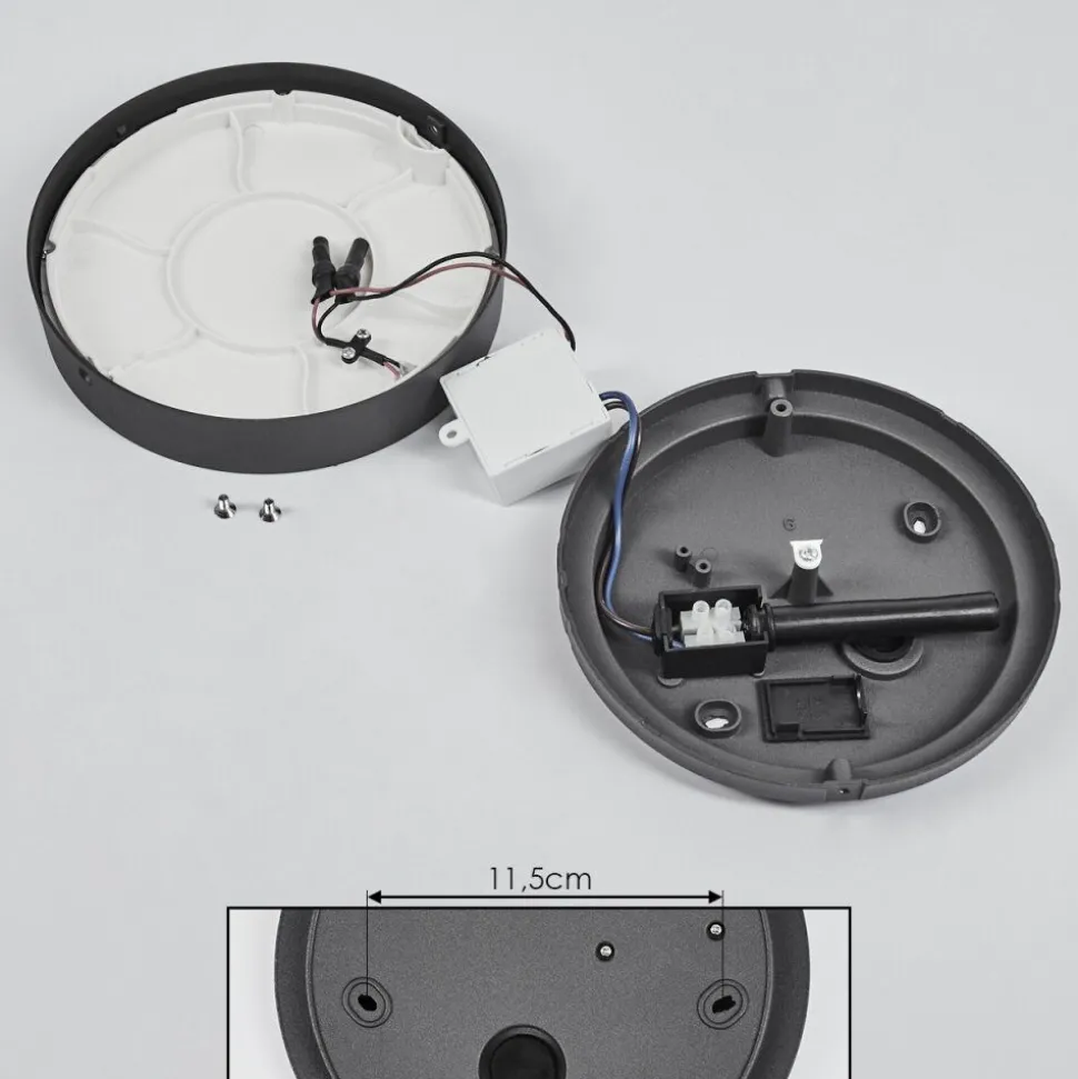 Applique Murale D'Exterieur Ruosina Led Anthracite, 1 Lumiere