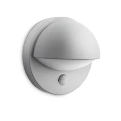 Applique Murale D'Exterieur Philips Mygarden June Gris, 1 Lumiere, Detecteur De Mouvement