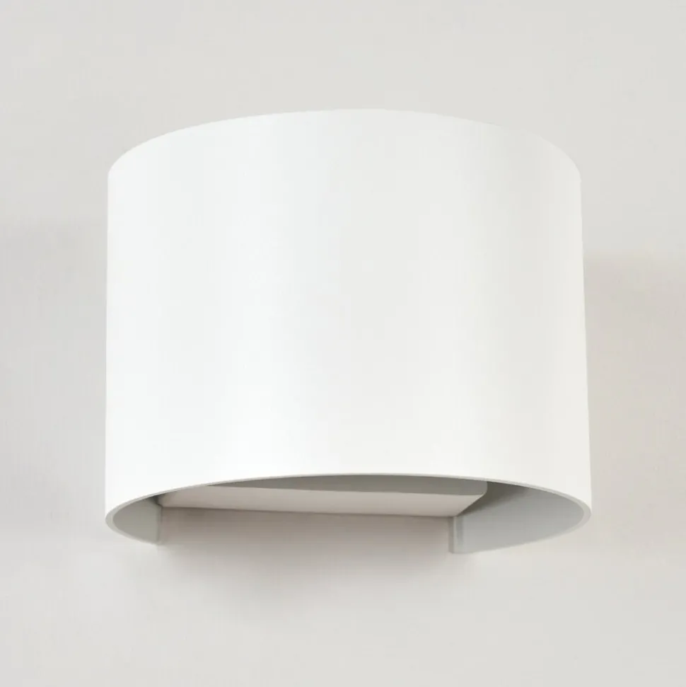 Applique Murale D'Exterieur Tamarin Led Blanc, 2 Lumieres