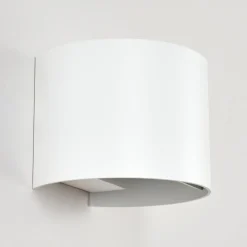 Applique Murale D'Exterieur Tamarin Led Blanc, 2 Lumieres
