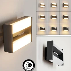 Applique Murale D'Exterieurramalheira Led Anthracite, 1 Lumiere